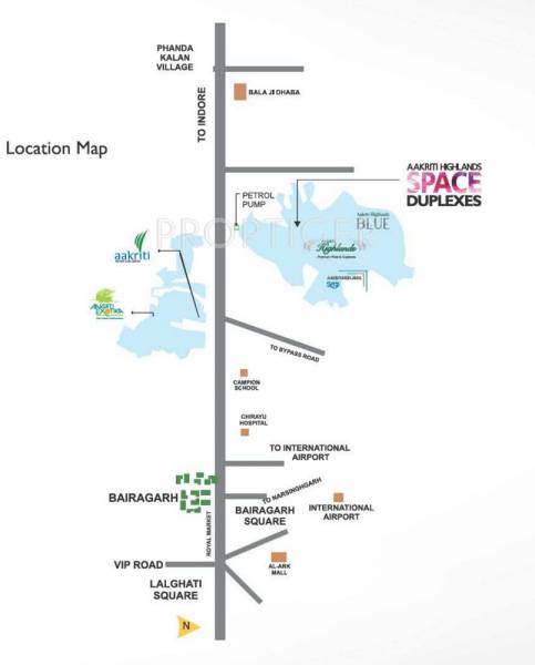 Images for Location Plan of Aakriti Highlands Space