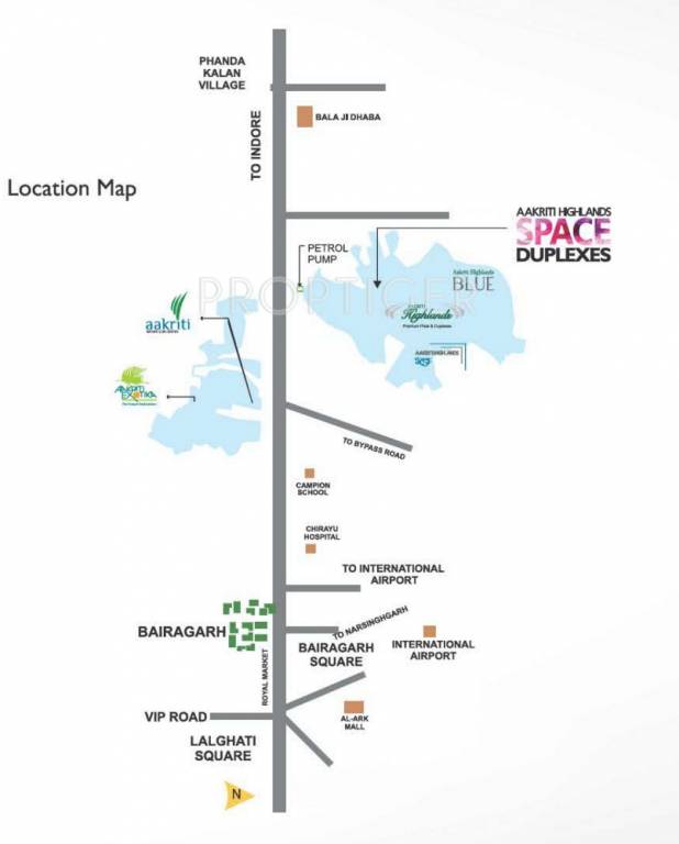 Images for Location Plan of Aakriti Highlands Space