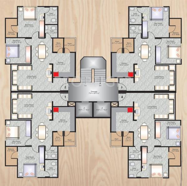 Images for Cluster Plan of Sargam Swastik Wood