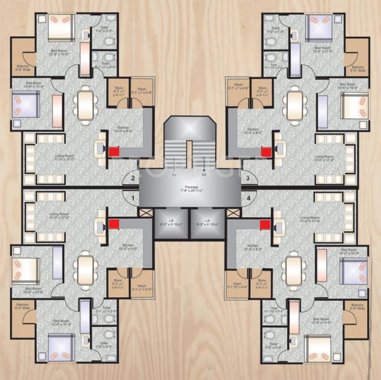 Images for Cluster Plan of Sargam Swastik Wood