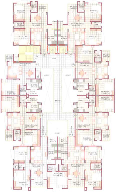 Images for Cluster Plan of Sunil Nilgiri Apartment
