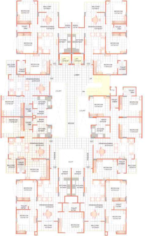 Images for Cluster Plan of Sunil Nilgiri Apartment