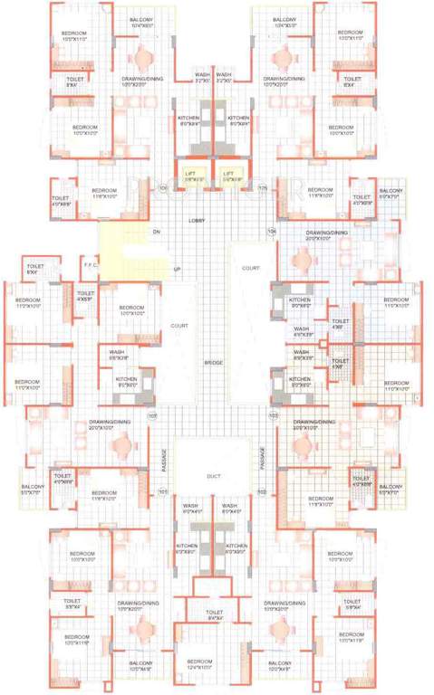 Images for Cluster Plan of Sunil Nilgiri Apartment