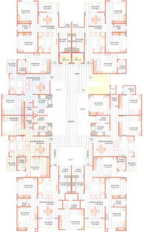 Images for Cluster Plan of Sunil Nilgiri Apartment