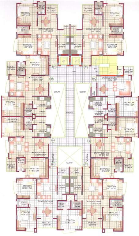 Images for Cluster Plan of Sunil Nilgiri Apartment