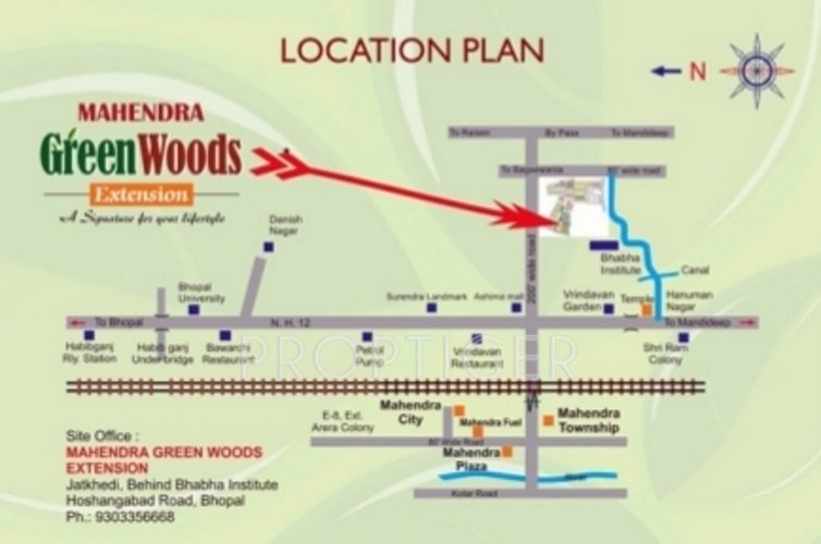 Images for Location Plan of Mahendra Greenwoods Extension Apartment