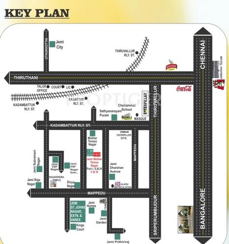 Images for Location Plan of Jemi Mother Teresa Nagar Phase V And VI