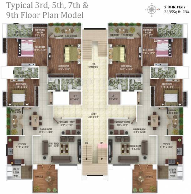 Images for Cluster Plan of Aditya Dinkar Apartment