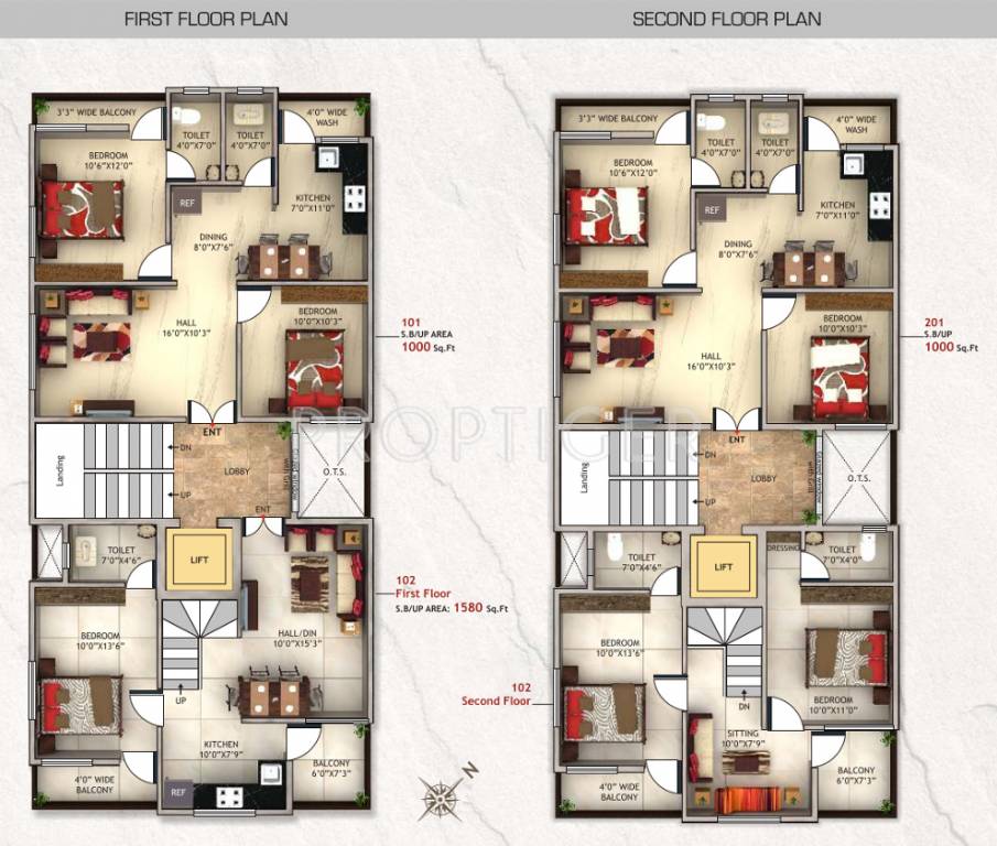 shree laxmi builders sai rish Sai Rish Cluster Plan for 1st&2nd Floor