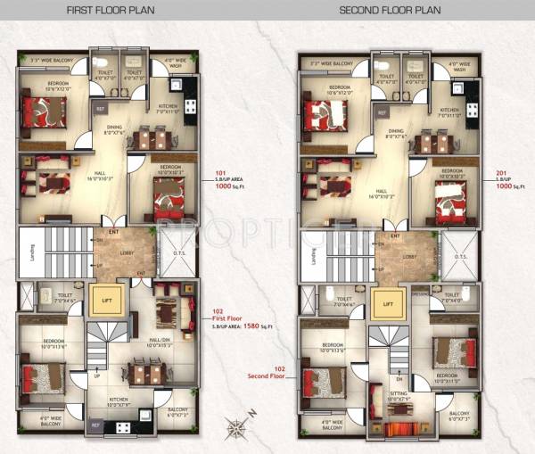 Sai Rish Cluster Plan for 1st&2nd Floor shree-laxmi-builders sai-rish Sai Rish Cluster Plan for 1st&2nd Floor