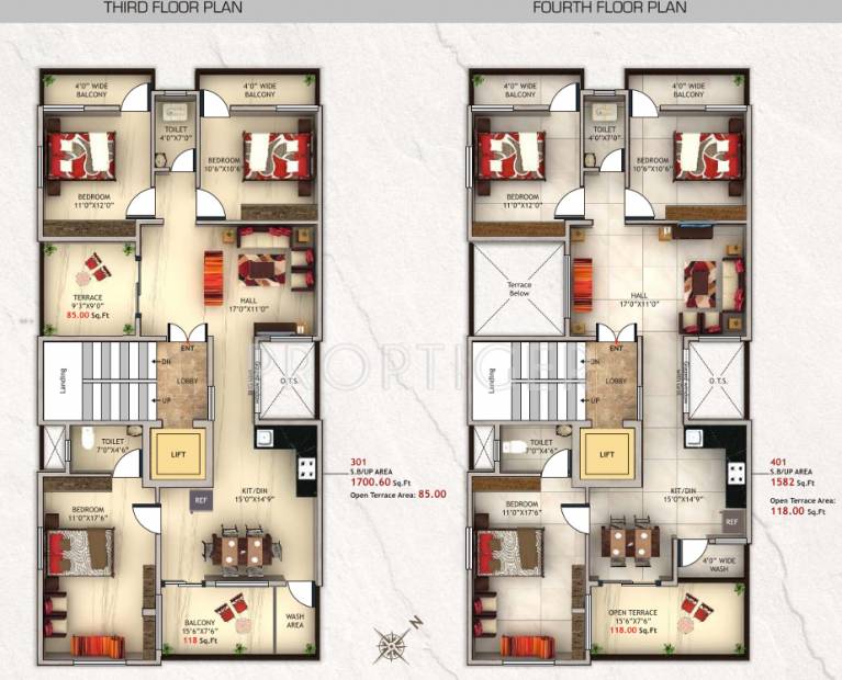 shree-laxmi-builders sai-rish Sai Rish Cluster Plan for 3rd&4th Floor