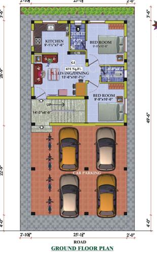 royal-prince-builders om-sai-flats Om Sai Flats Cluster Plan for ground Floor