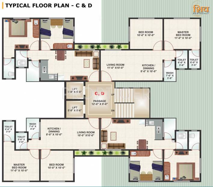  shiv-residency Images for Cluster Plan of Raghuvir Shiv Residency