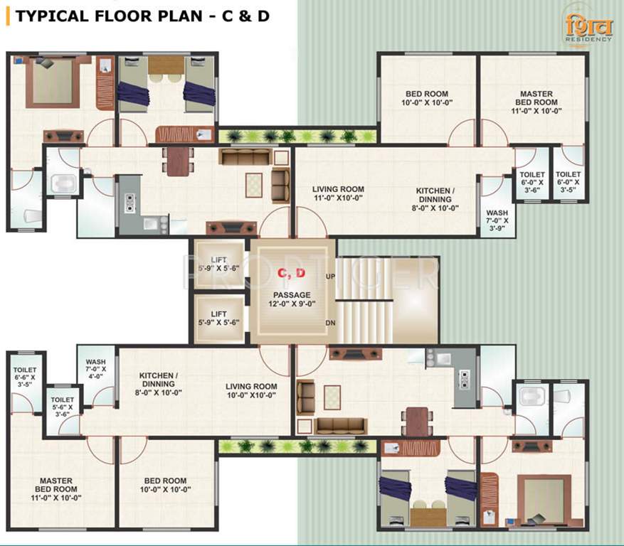  shiv residency Images for Cluster Plan of Raghuvir Shiv Residency