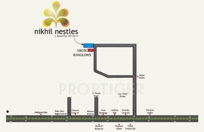 nikhil-homes nestles Location Plan