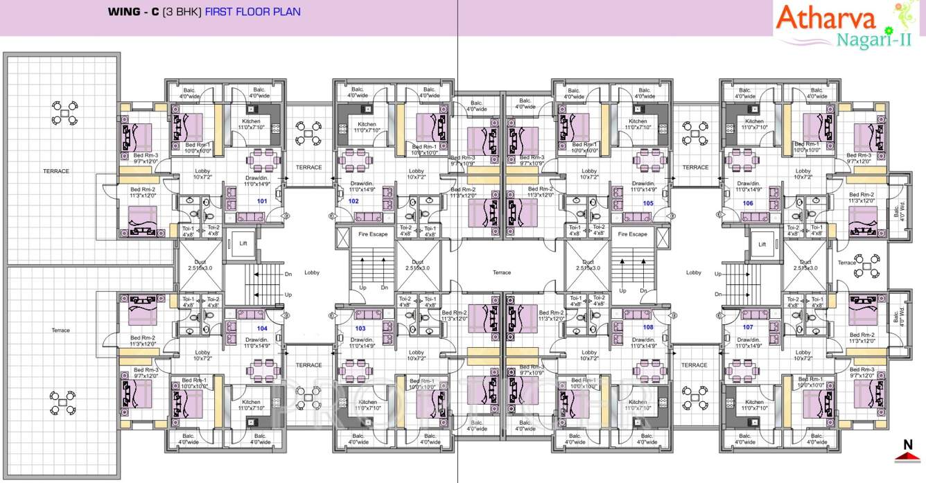  nagari Images for Cluster Plan of Atharva Nagari II