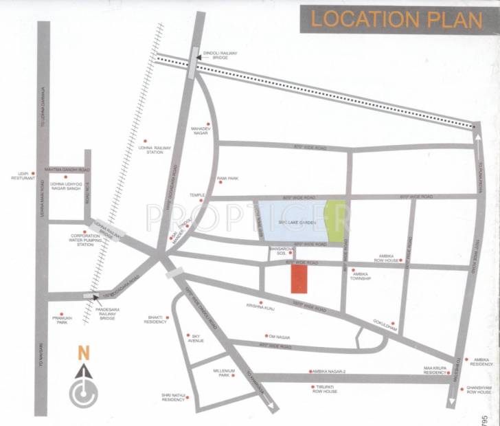  enclave Images for Location Plan of Vinayak Enclave