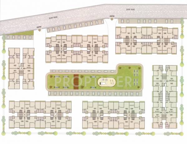 Images for Layout Plan of Vrundavan Amrut Residency