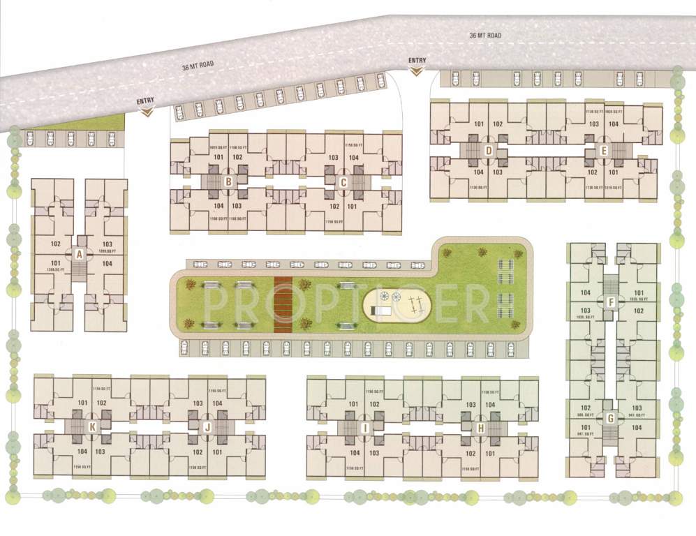 Images for Layout Plan of Vrundavan Amrut Residency