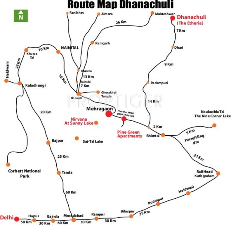 shikhar properties and constructions pvt ltd the etheria Location Plan