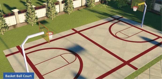  royal greens Basketball Court