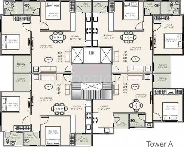 Images for Cluster Plan of Shreeji Sanidhya