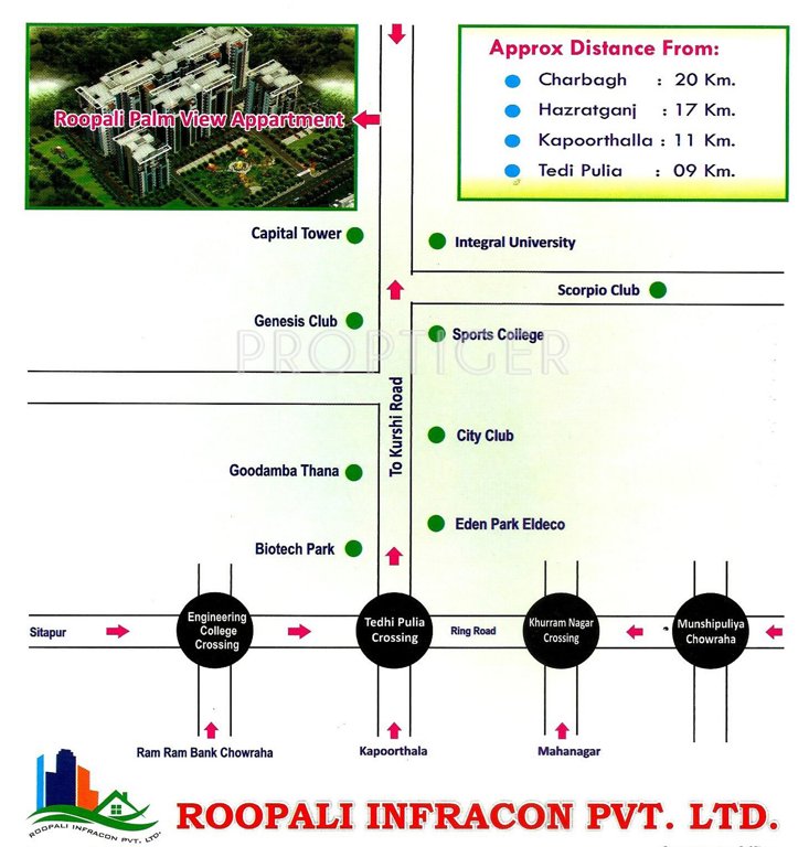 Images for Location Plan of Roopali Palm View Apartments