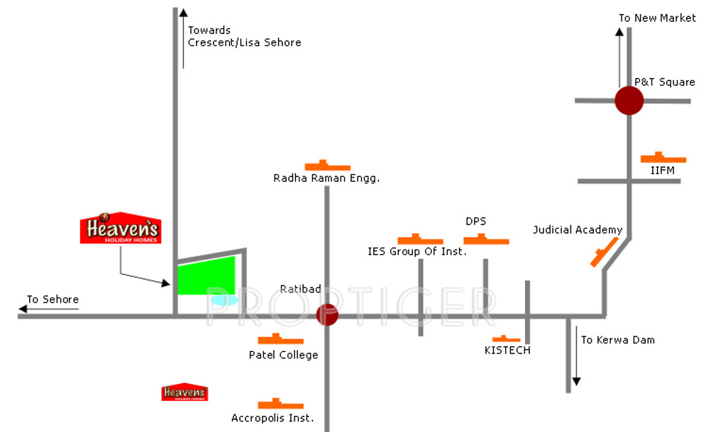  heaven holiday homes Location Plan