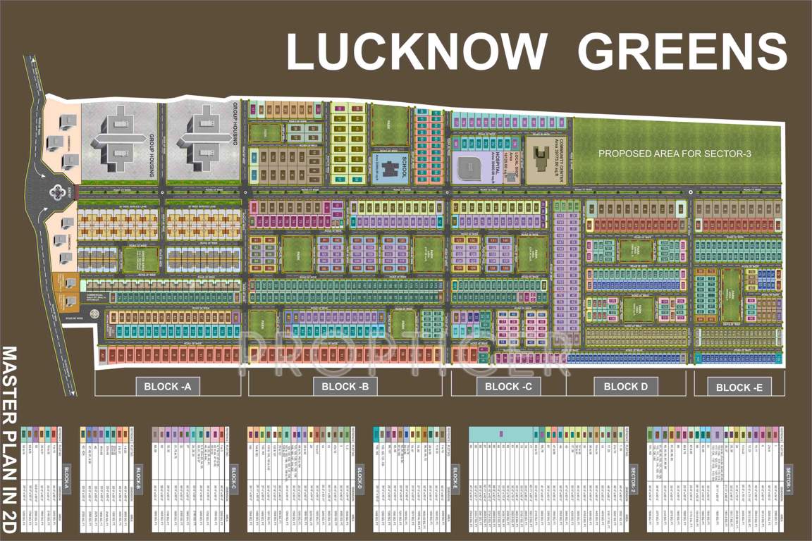 Images for Master Plan of Wing Constructions And Developers Pvt Ltd Lucknow Greens Plots
