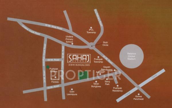 Images for Location Plan of Developers Sahaj Avenue