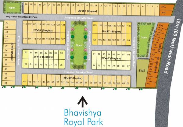 bhavishya-builders-and-developers royal-park-villas Layout Plan