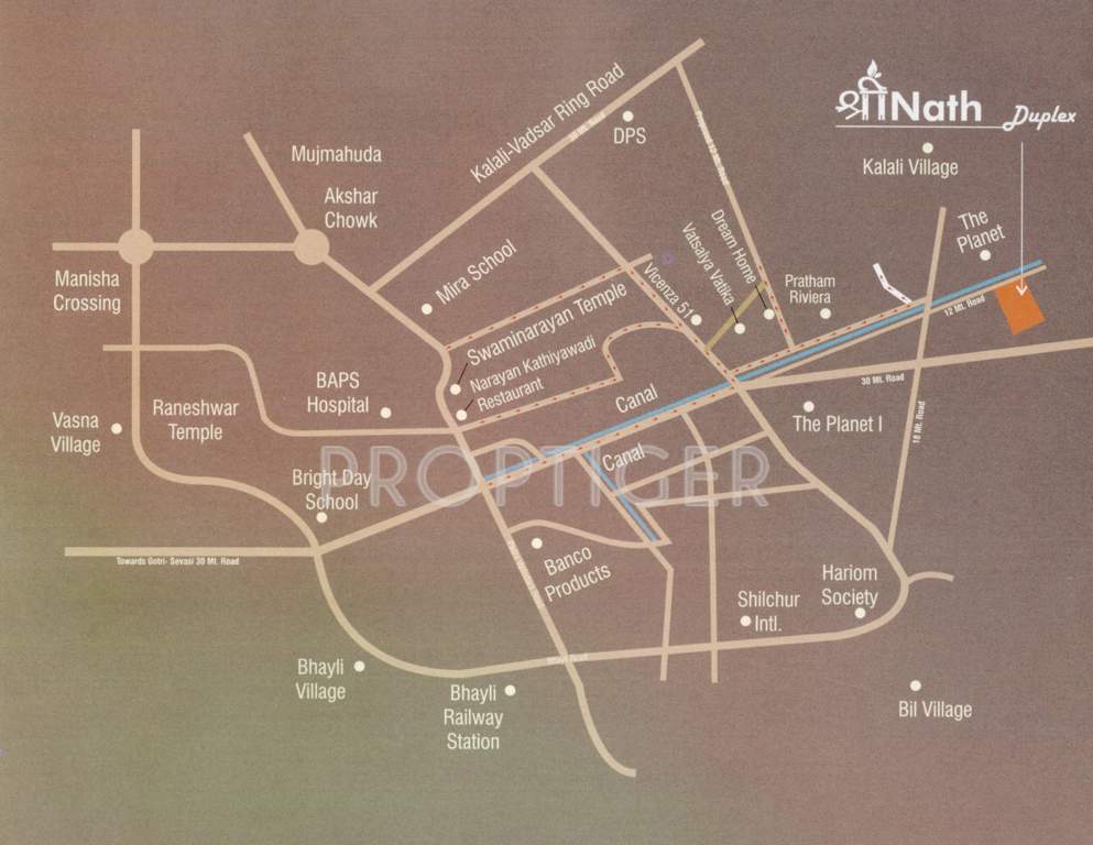 shreenath duplex Images for Location Plan of Rav Shreenath Duplex