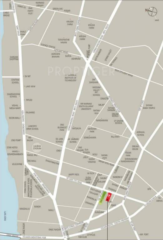 Images for Location Plan of Dwarkesh Empire Regency