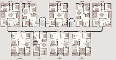 jay-shakti-developers-pvt-ltd pragati-mansion Block A Cluster Plan from 1st to 5th Floor