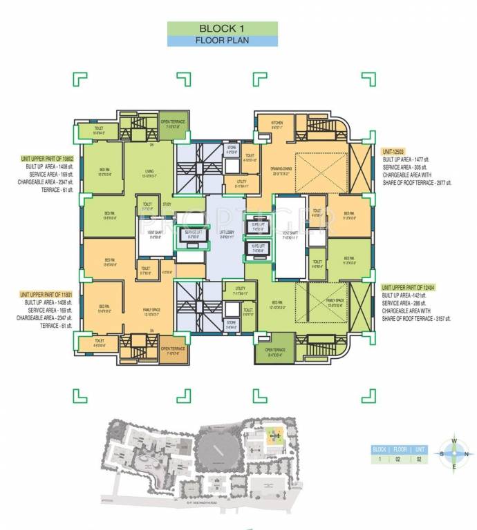 Images for Cluster Plan of Fort Oasis Apartment