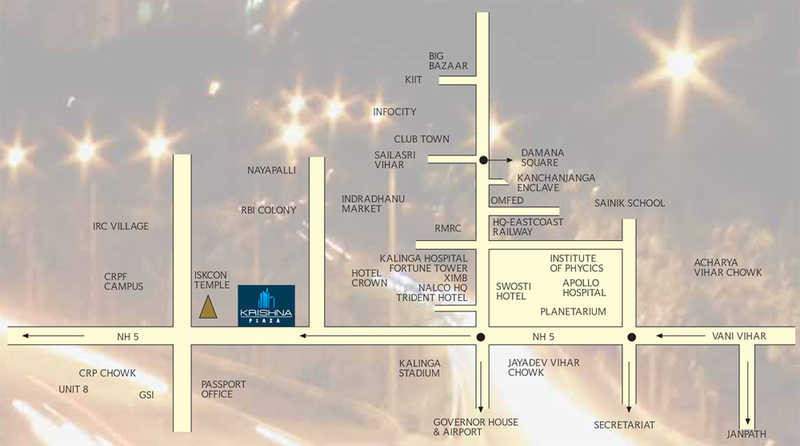  krishna plaza Images for Location Plan of Neelanchal Krishna Plaza