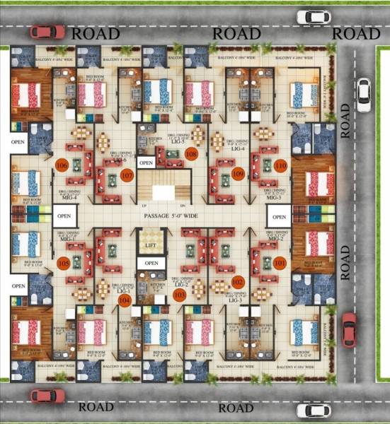 Images for Cluster Plan of IFI Green Ocean
