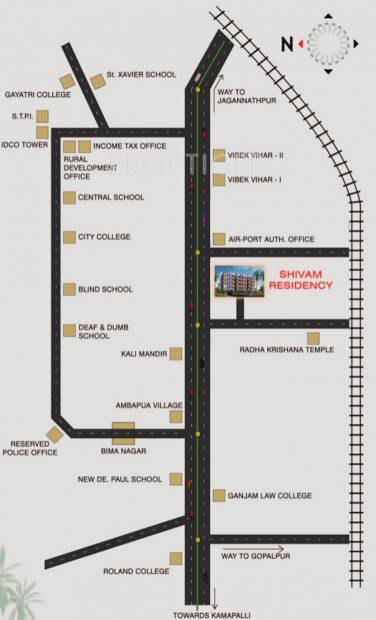 satyam-sivam shivam-residency Location Plan