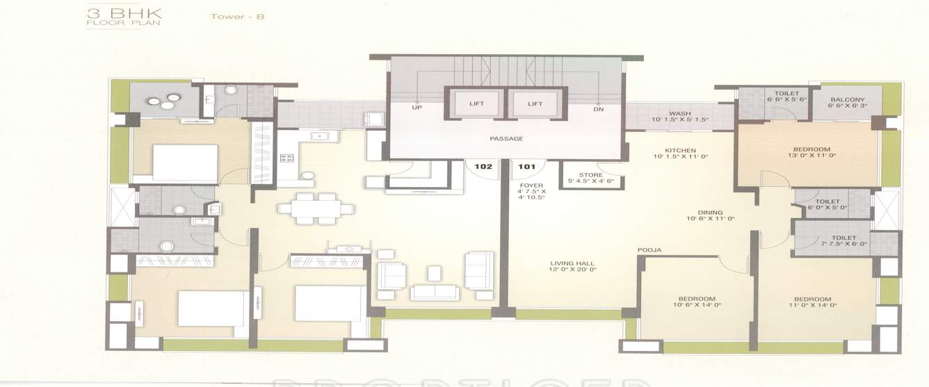 Images for Cluster Plan of Vishwa Kelly Residency