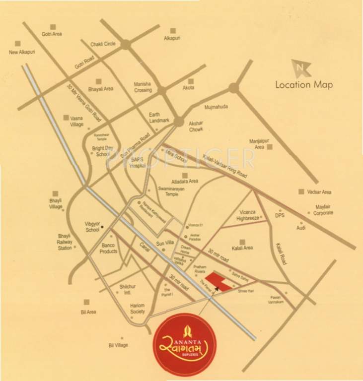 swagatam Images for Location Plan of Ananta Swagatam