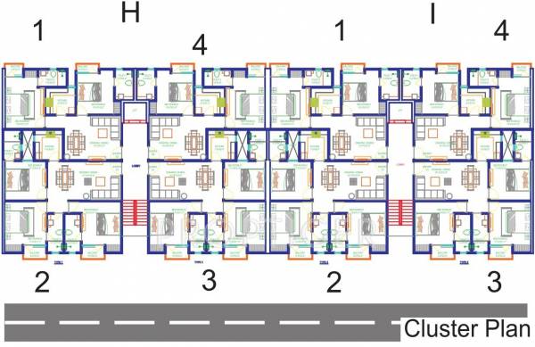 Images for Cluster Plan of Earthcon Sir Syed Apartment