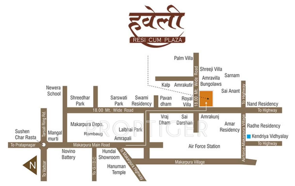 Images for Location Plan of Vraj Havali Resi Cum Plaza