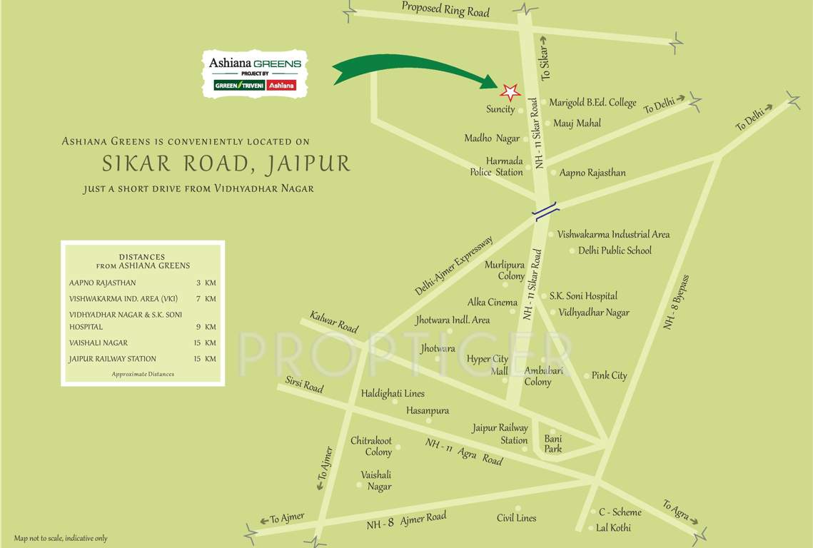 greens Images for Location Plan of Ashiana Greens