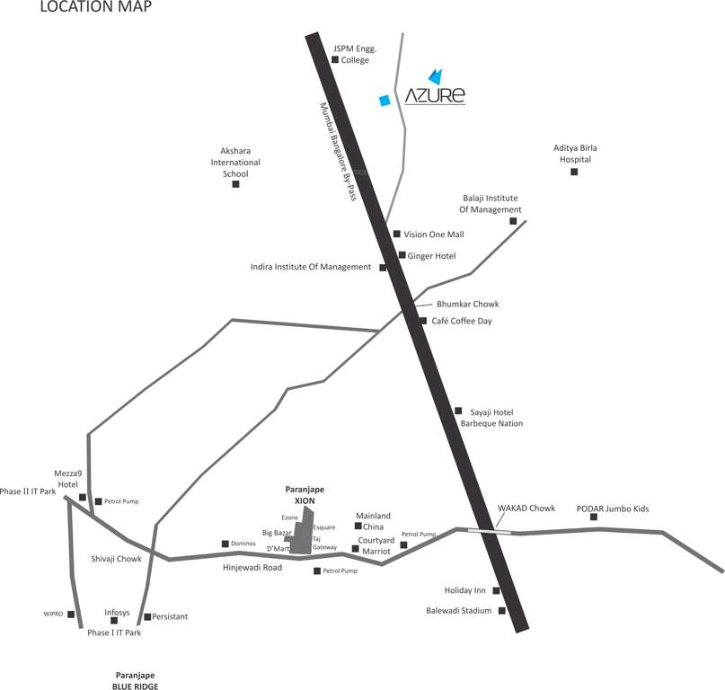 azure a c d e and f Images for Location Plan of Paranjape Azure A C D E And F