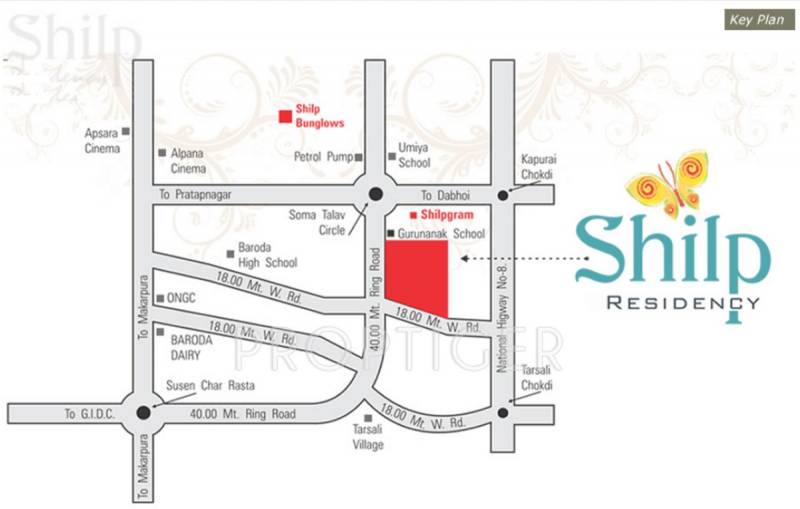 Images for Location Plan of Shilp Group and Shailesh Enterprise Shilp Residency