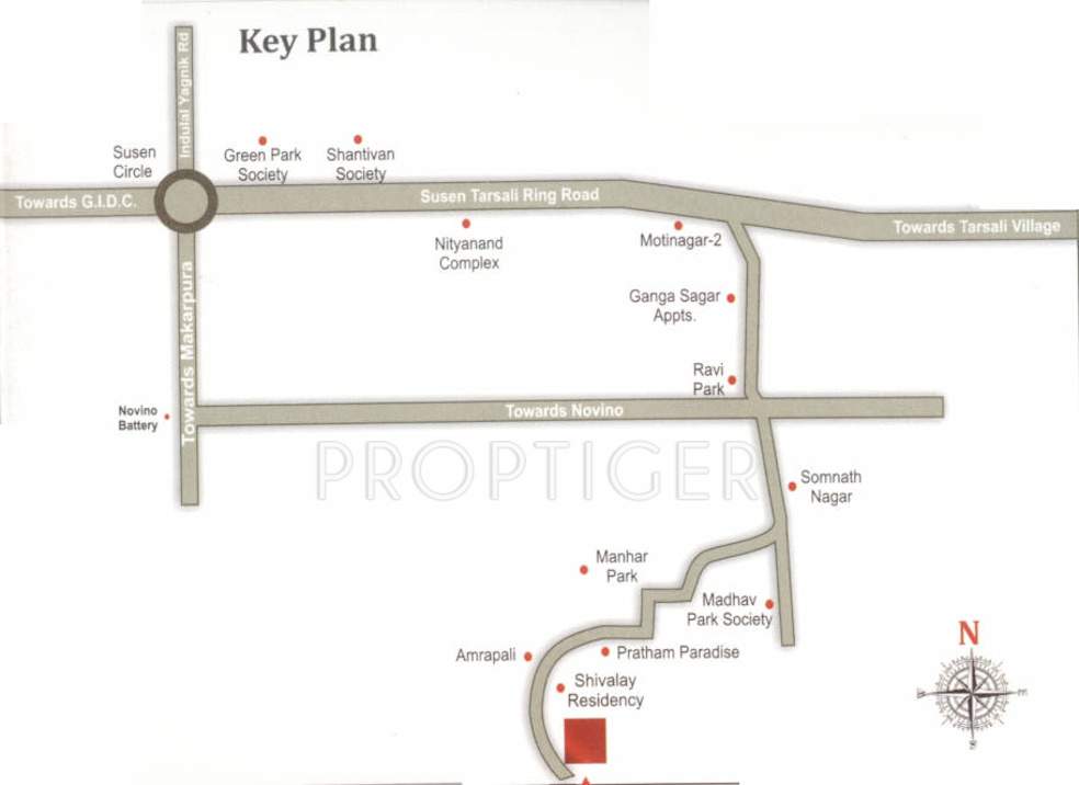  residency Images for Location Plan of Shree Hari Residency