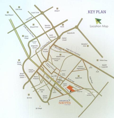  savera Images for Location Plan of Ananta Savera