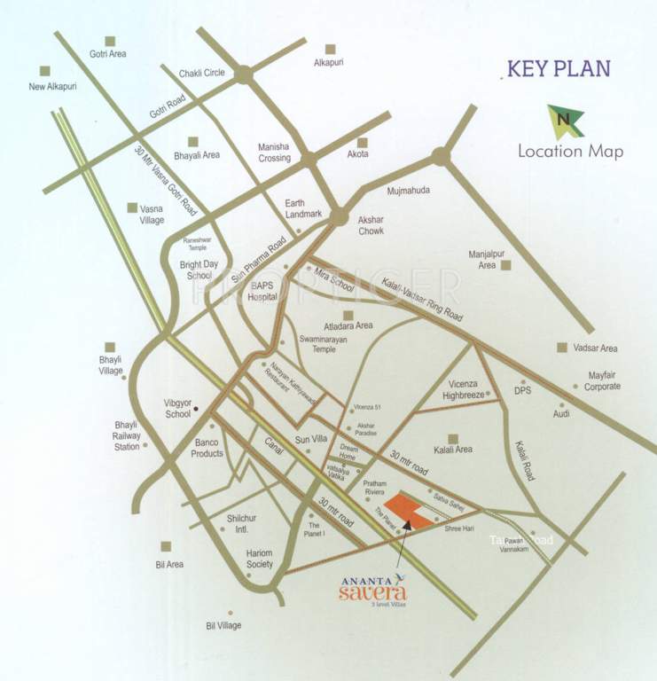 savera Images for Location Plan of Ananta Savera