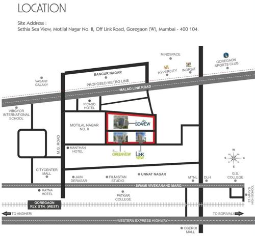  sea-view Images for Location Plan of Sethia Sea View