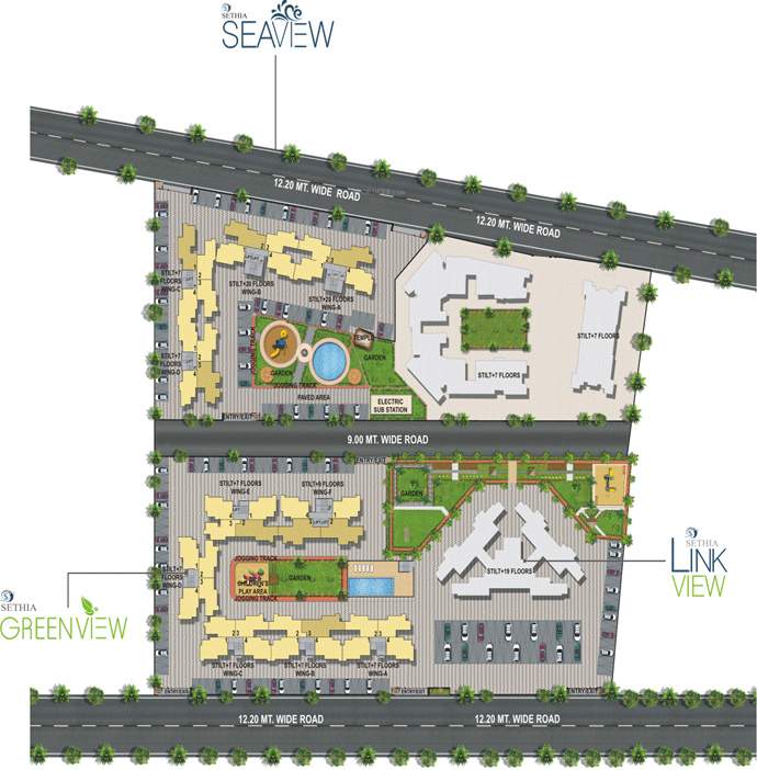  sea view Images for Master Plan of Sethia Sea View